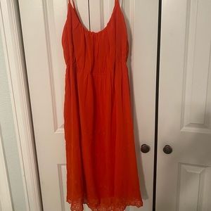 Orange summer dress